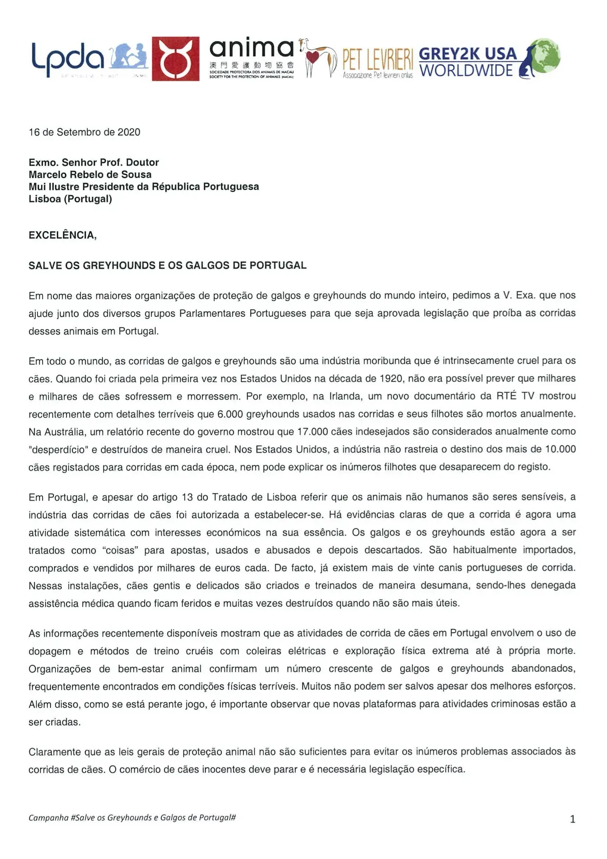 16 09 2020 Presidente de Portugal PT