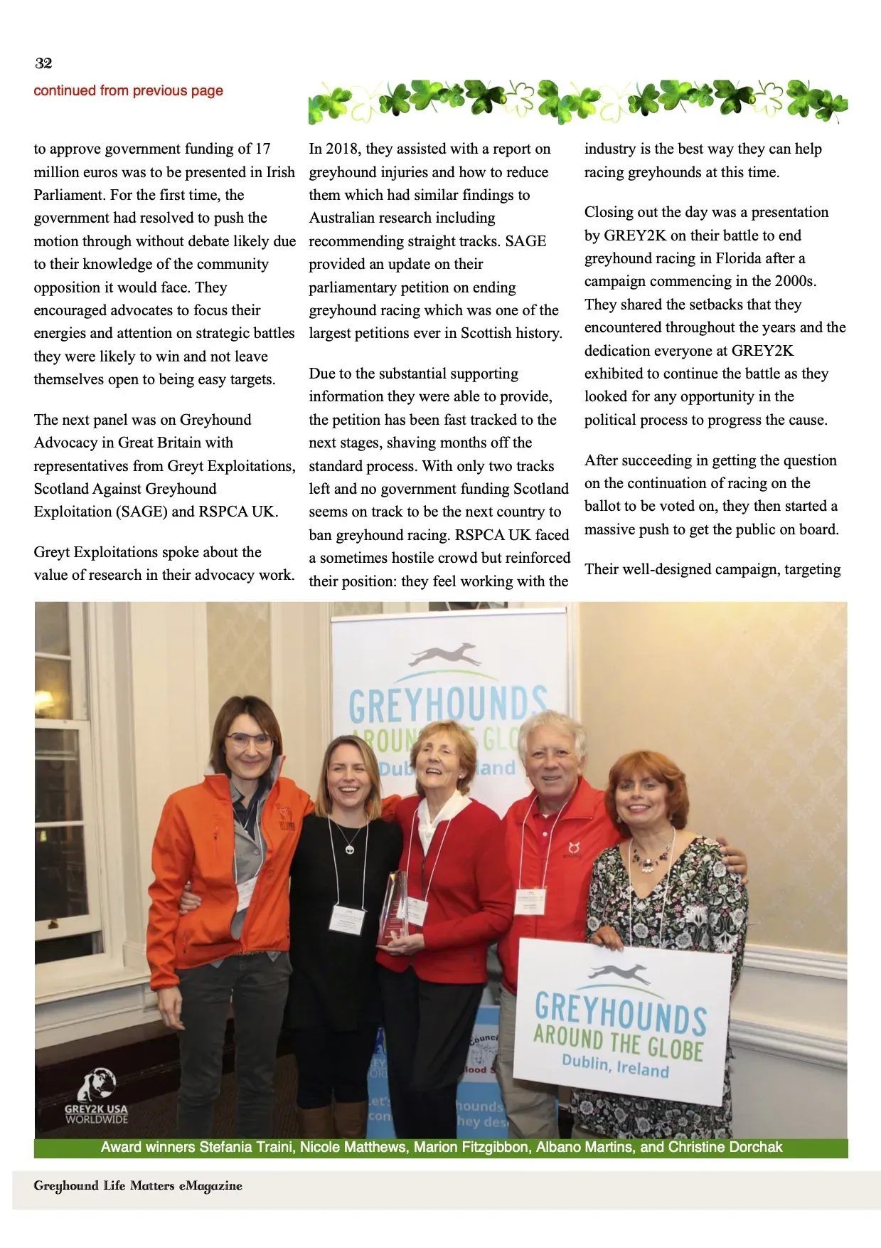 Greyhound Life Matters ISSUE 8 pet levrieri 11