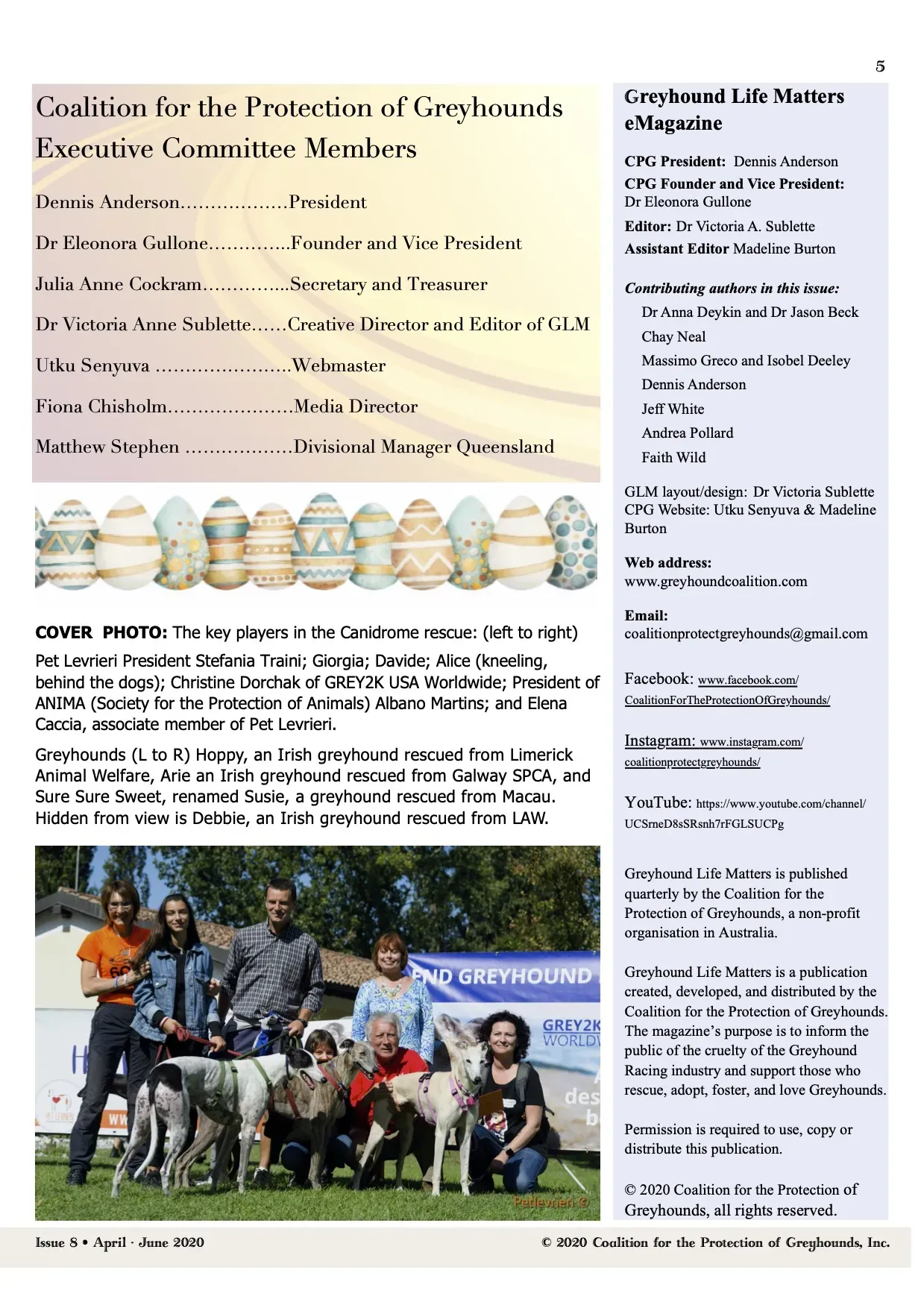 Greyhound Life Matters ISSUE 8 pet levrieri 15
