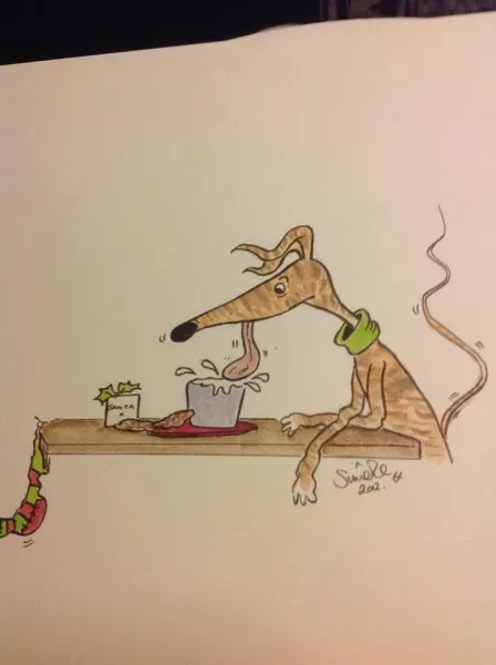 Greyhound yoga position number 14 A crafty taste