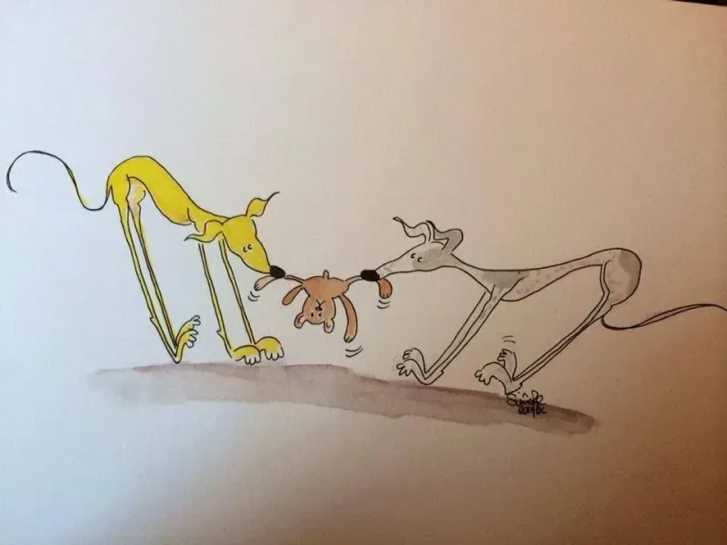 Greyhound yoga position number 66 Mine no its mine